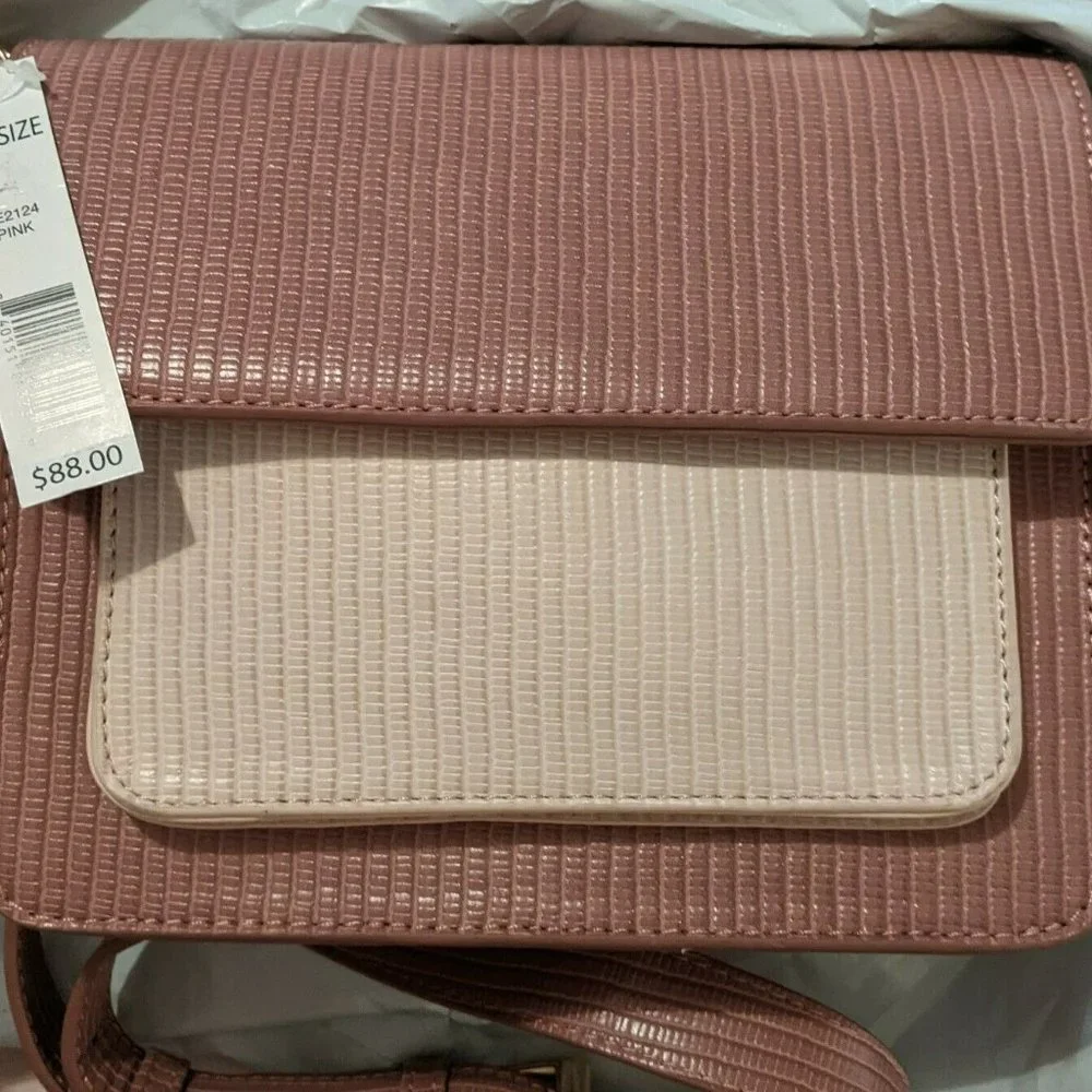 The Limited : Colorblock Crossbody Satchel,‎ Pink, NWT